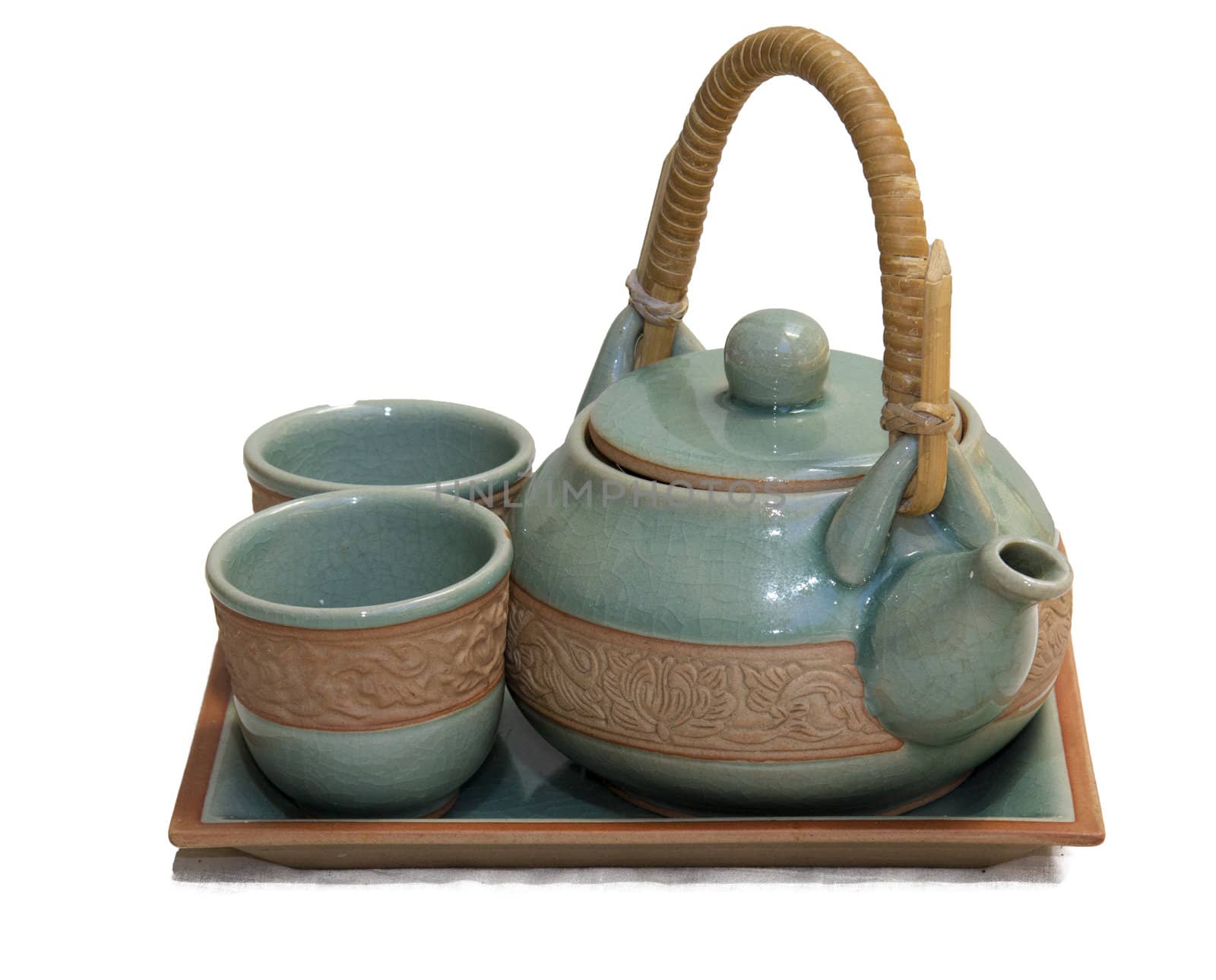 Chinese teapot and cups set