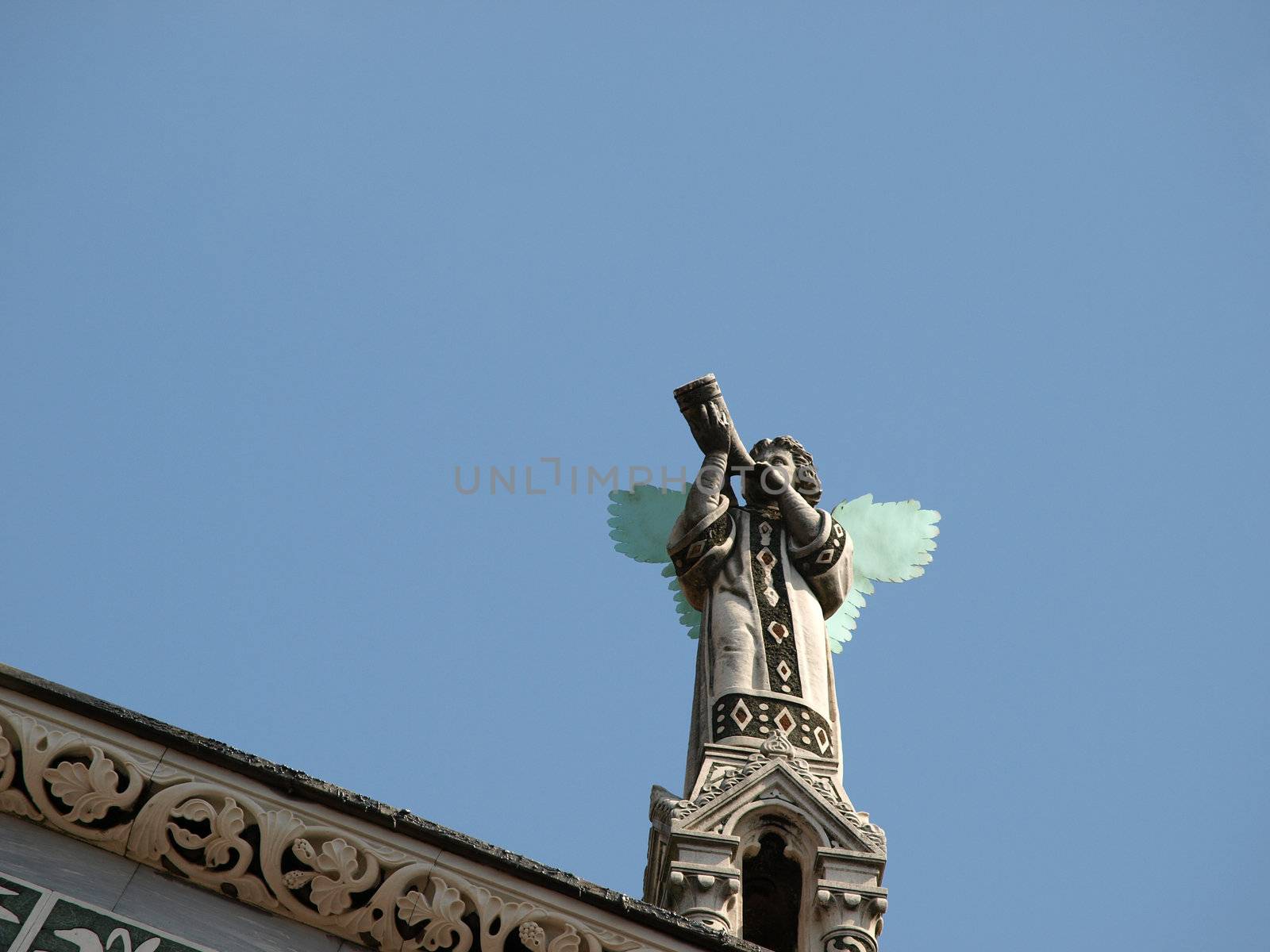 San Michele in Foro church - Lucca , Tuscany. San Michele in Foro is a Roman Catholic basilica church in Lucca. It was built over the former Roman forum. It is dedicated to Archangel Michael.