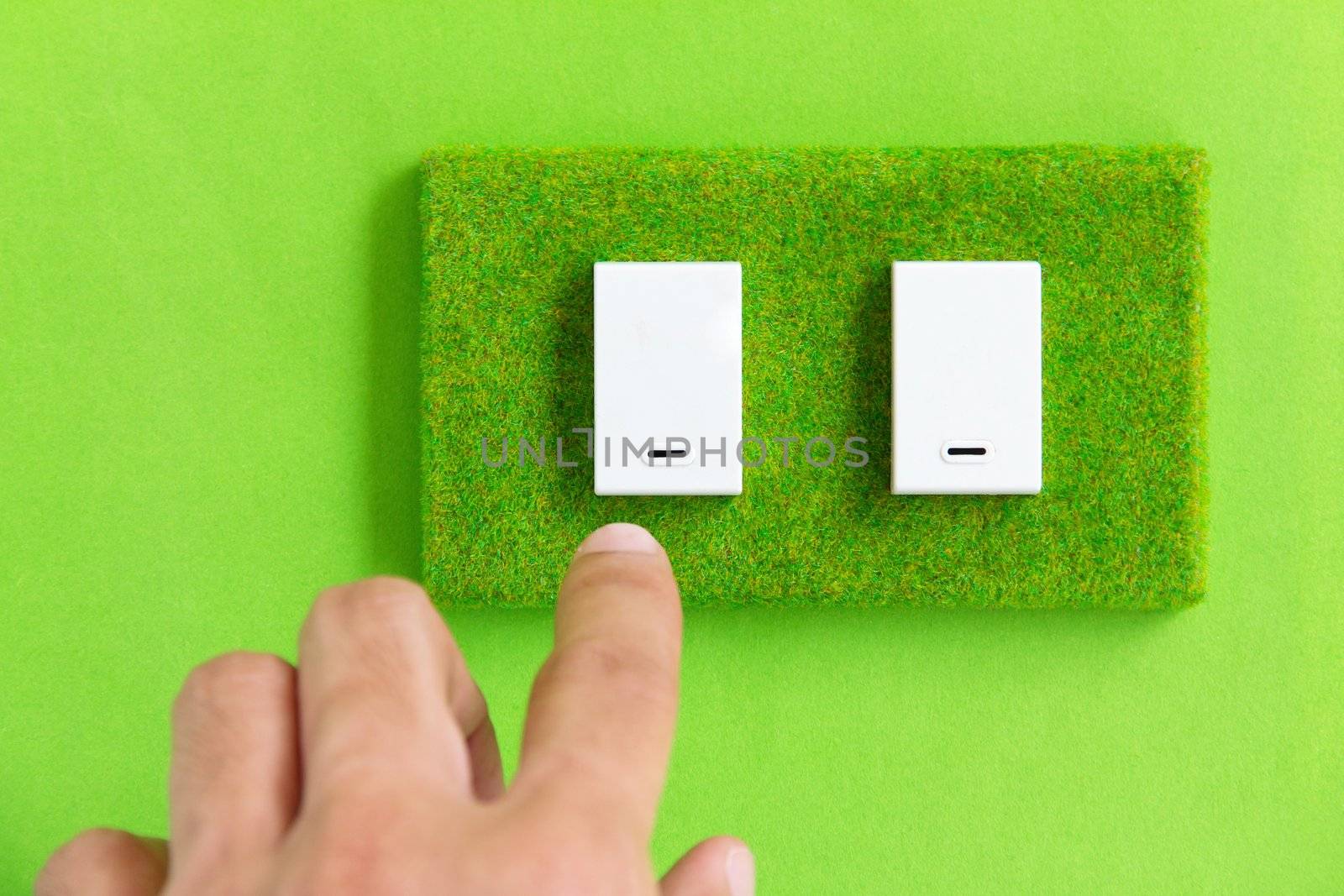 eco switch,save energy concept by ponsulak