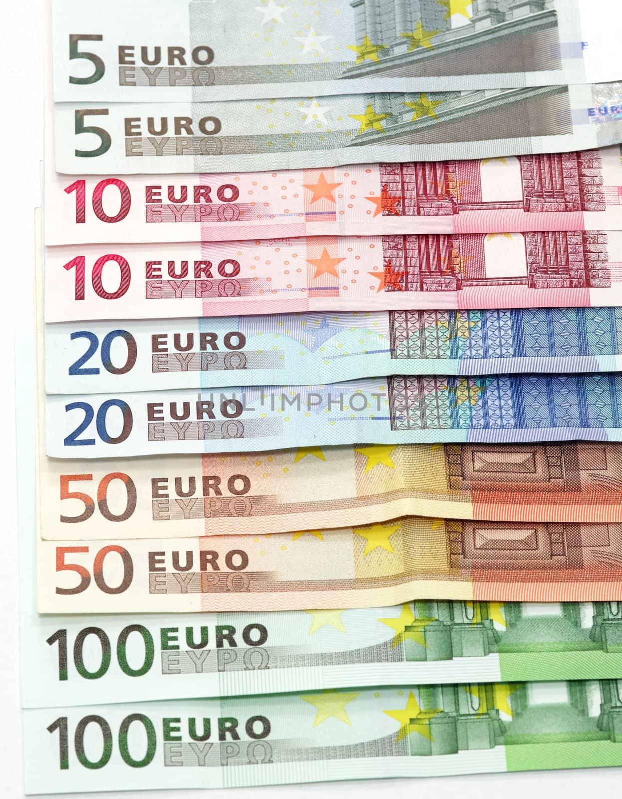Euro banknotes money as background