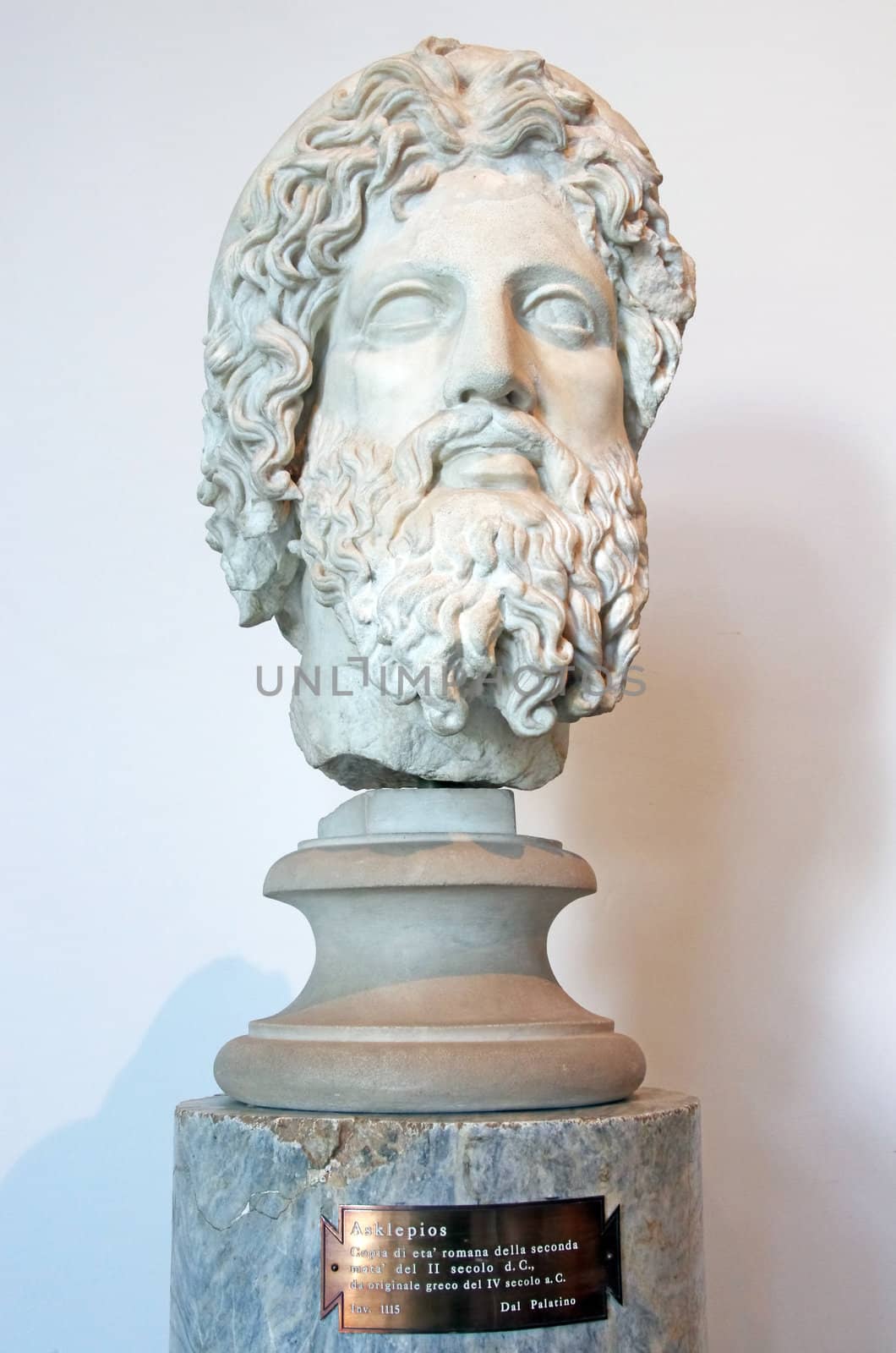 The god of medicine, Asclepius in Palatine Museum