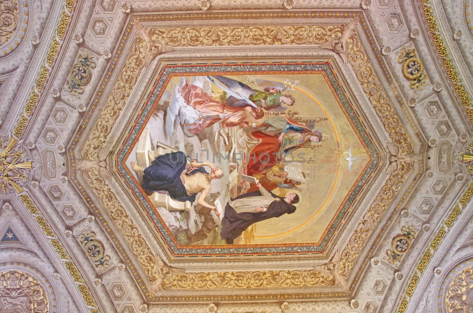 Vatican Museum ceiling details, Vatican City
