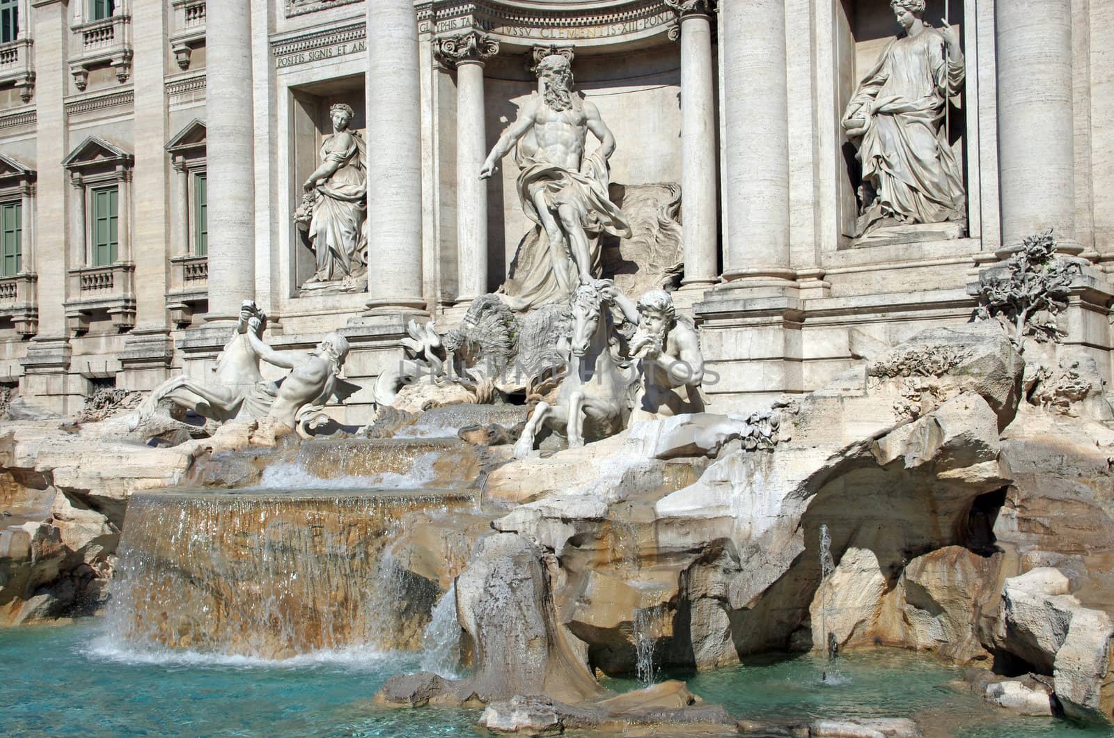 Fountain in Rome, Trevi fountain (Fontana di Trevi)