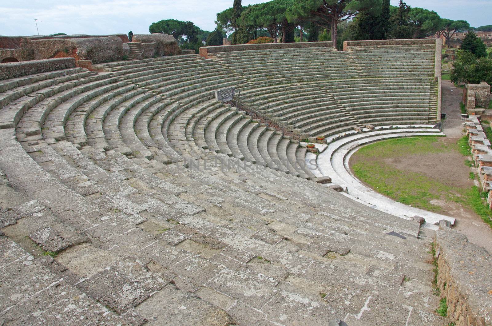 Ancient theater at Ostia Antica, near Rome