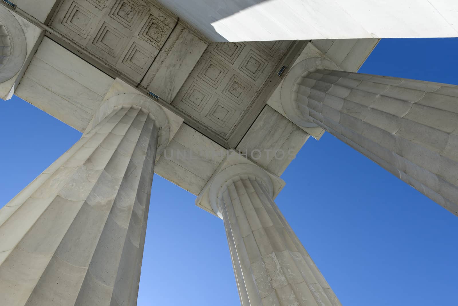 Lincoln Memorial Pillars in Washington DC