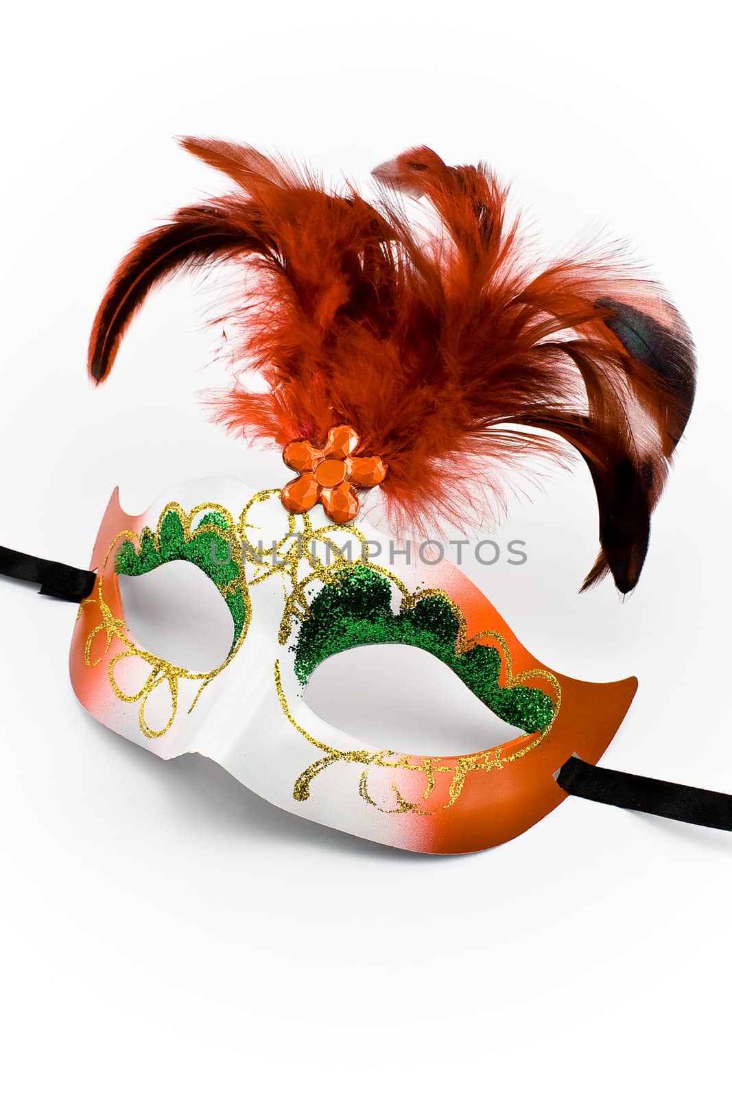 Carnival mask with feathers and diamond by gavran333