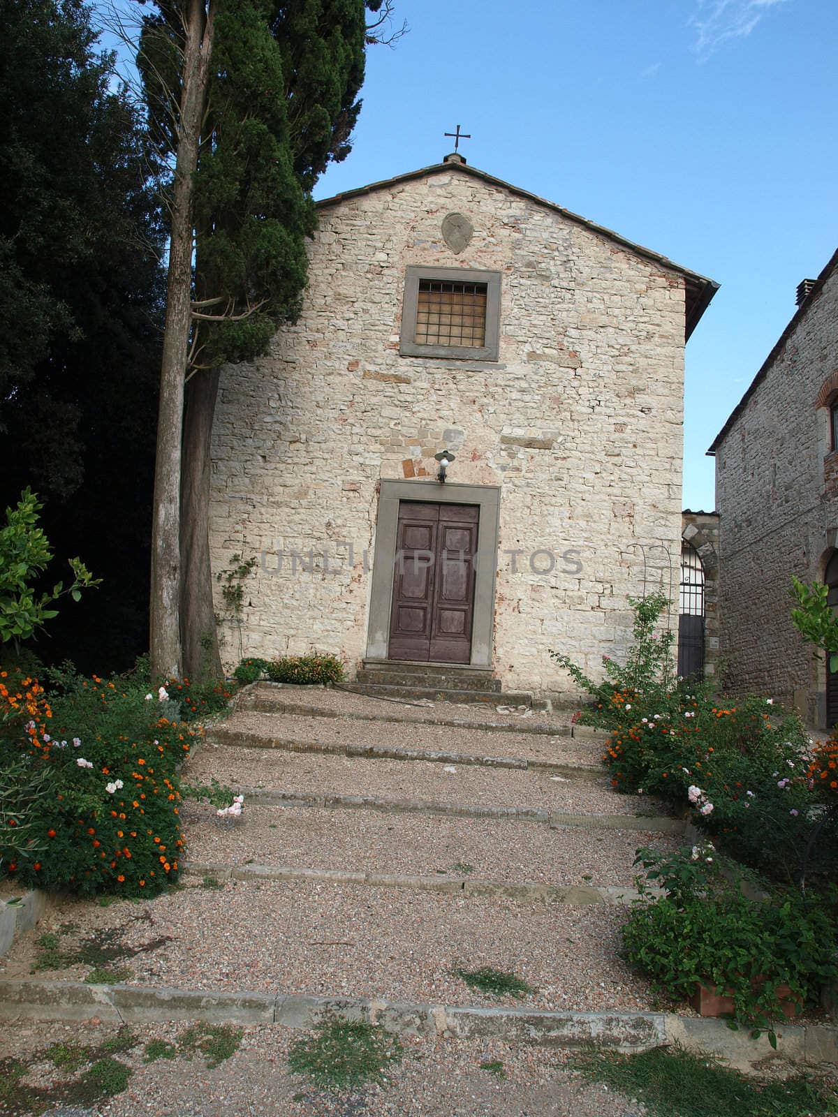 A small rural church in Tuscany