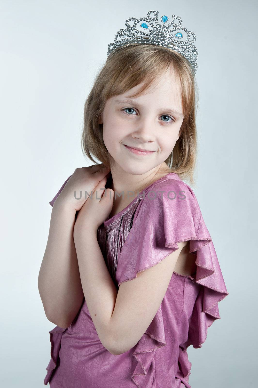 little princess in purple dress by zybr78