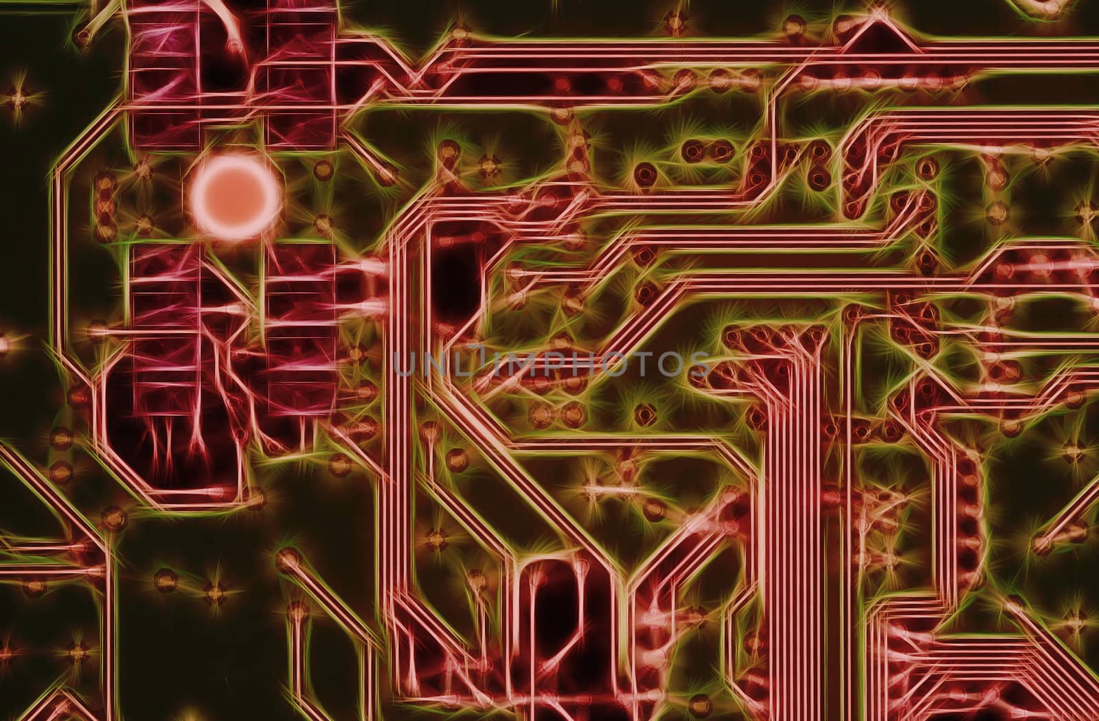 Image of the printed circuit - motherboard - technology abstract