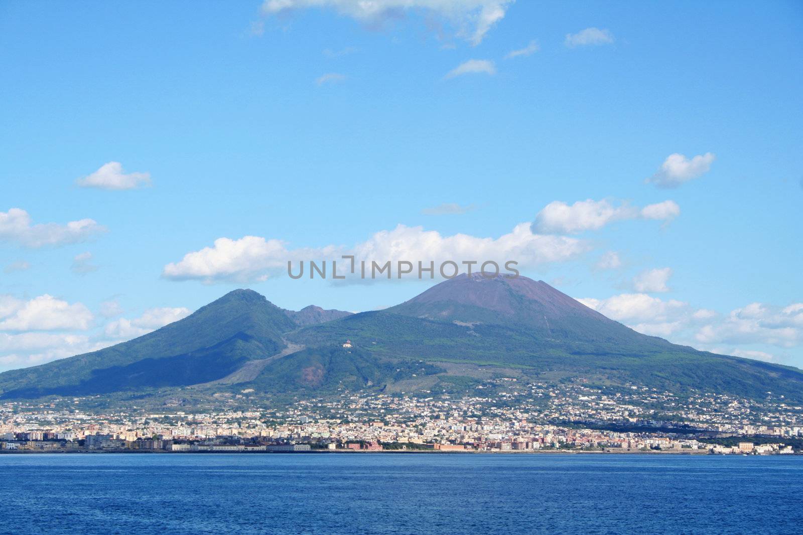 Italy. Vesuvius volcano near Naples city