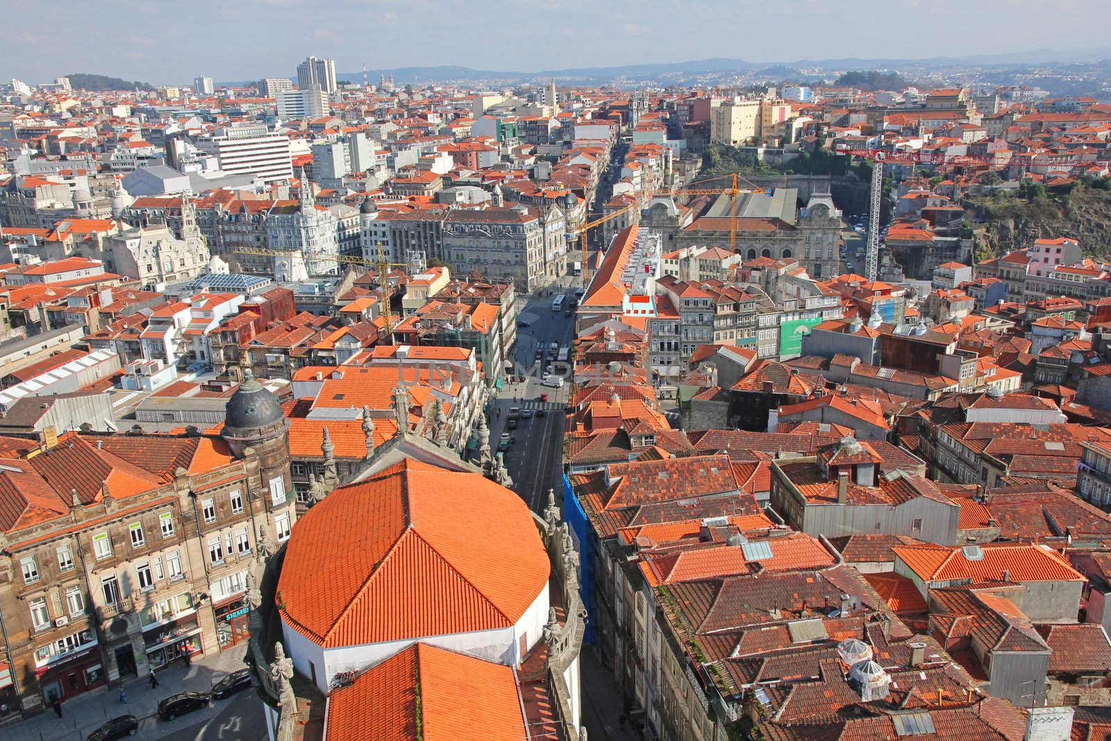 Portugal. Porto. Aerial view over the city