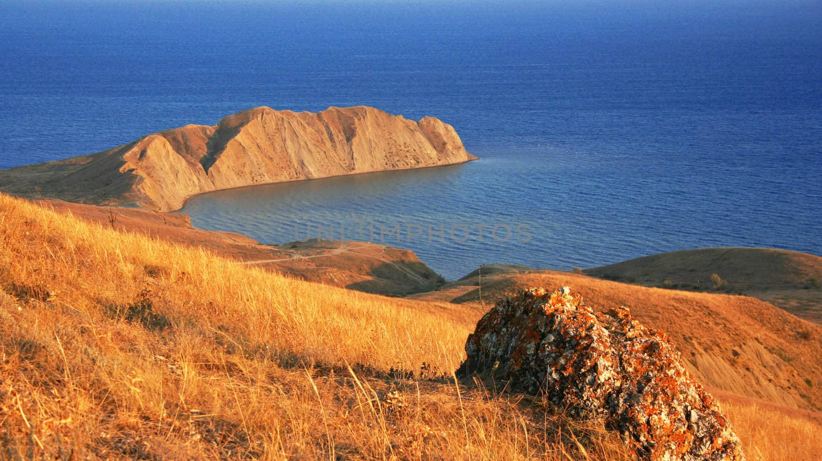 Ukraine. Crimea peninsula. Koktebel. Cape Hameleon. Coastline of the Black sea 