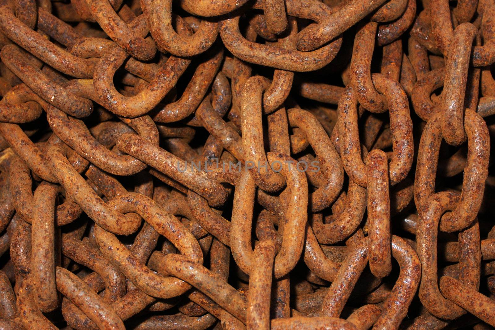 Rusty chain pile great texture and character, perfect for designs or backgrounds