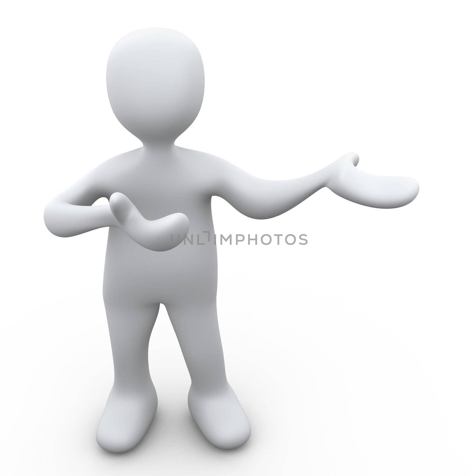 Computer Generated Image - Person Presenting.