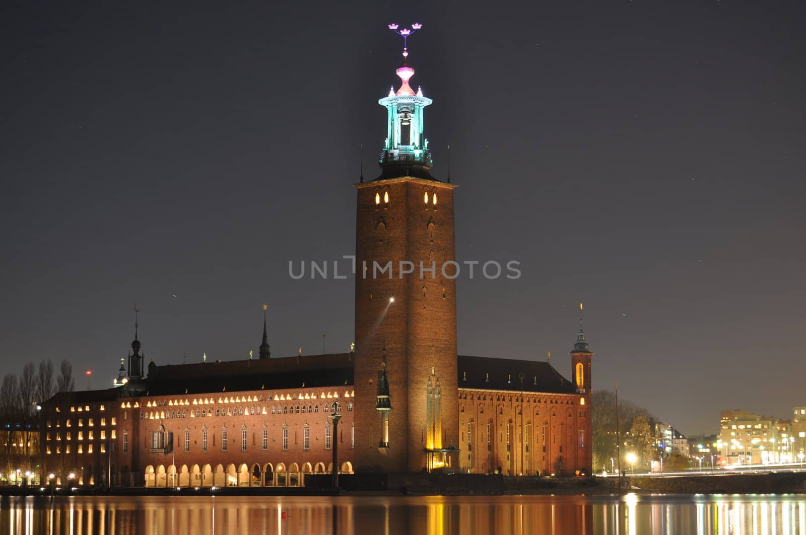 The city hall in Stockholm.