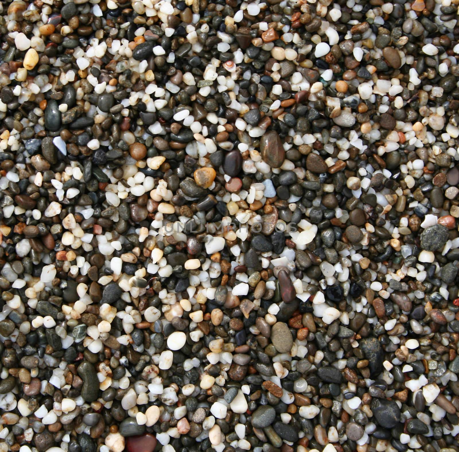 �olorful stones on the beach can use as background 