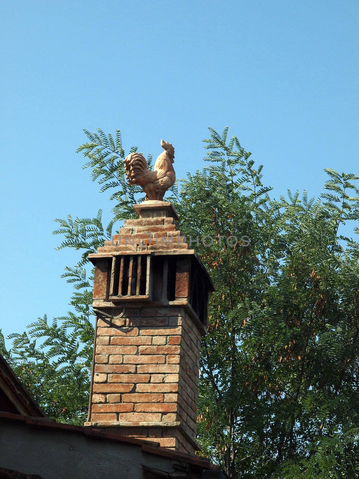 nice decorated chimney