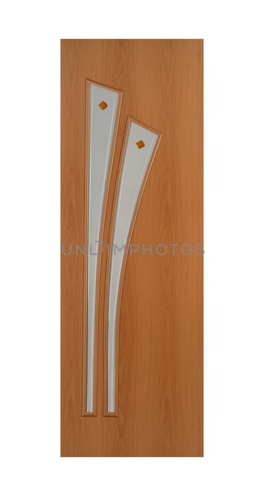 Common house interior door isolated on white background