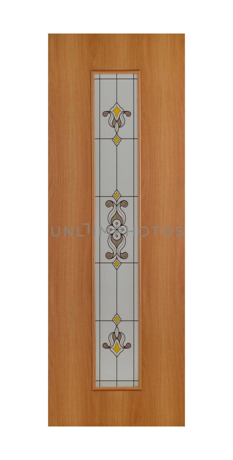 Common house interior door isolated on white background