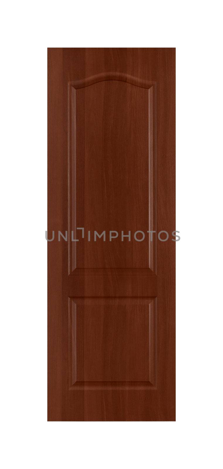 Common house interior door isolated on white background