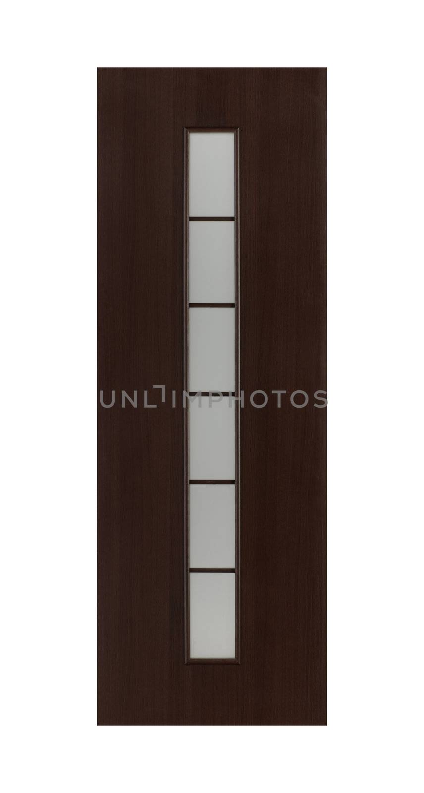 Common house interior door isolated on white background