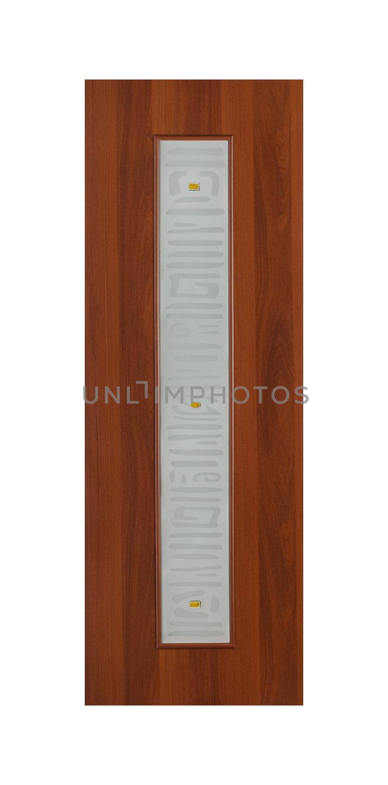 Common house interior door isolated on white background