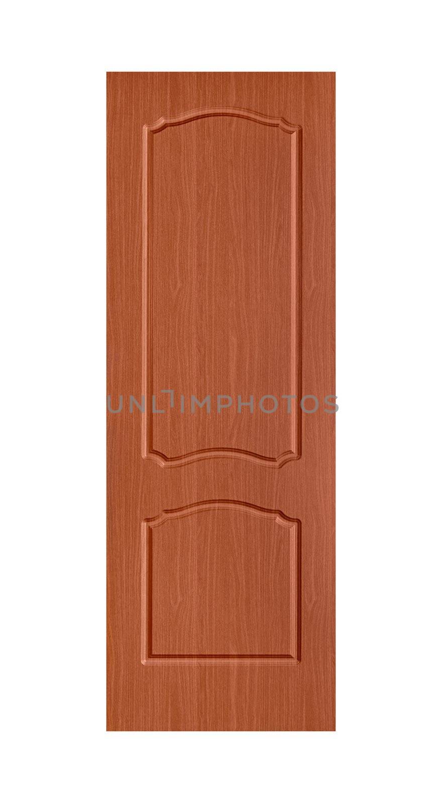 Common house interior door isolated on white background