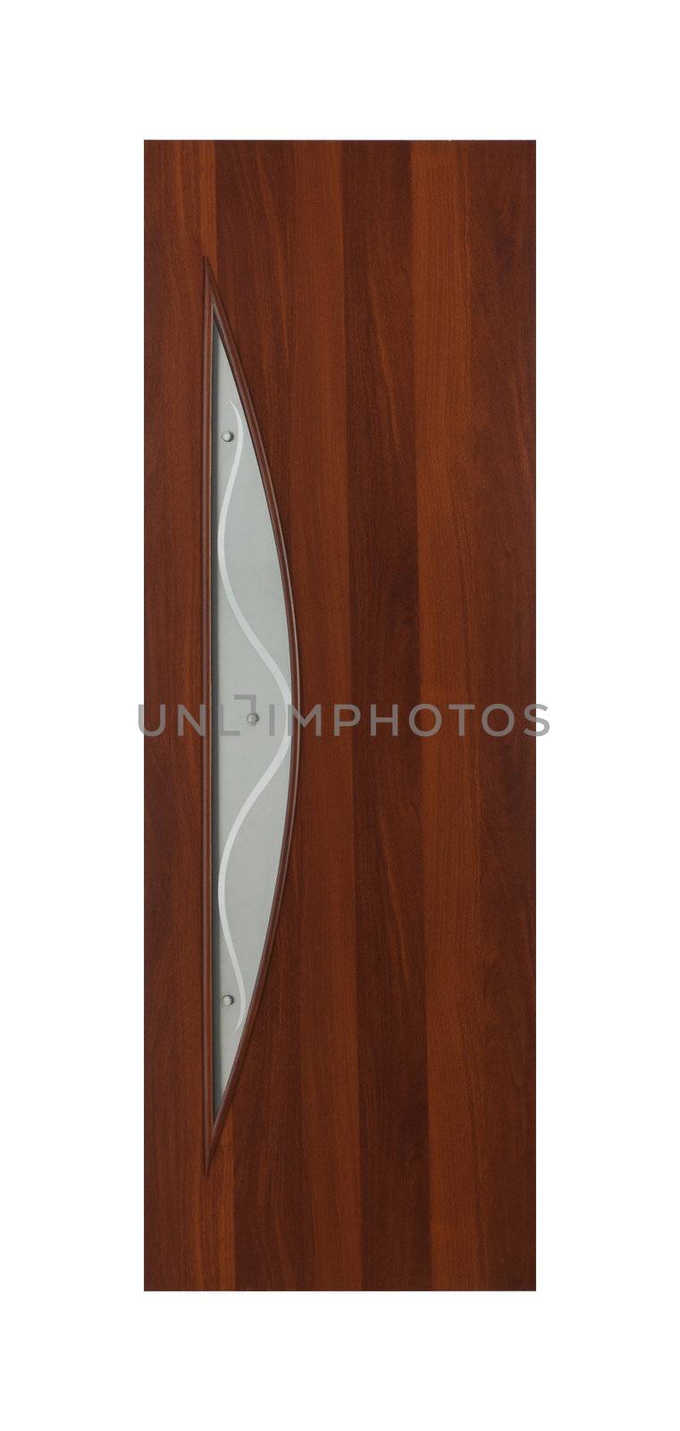 Common house interior door isolated on white background