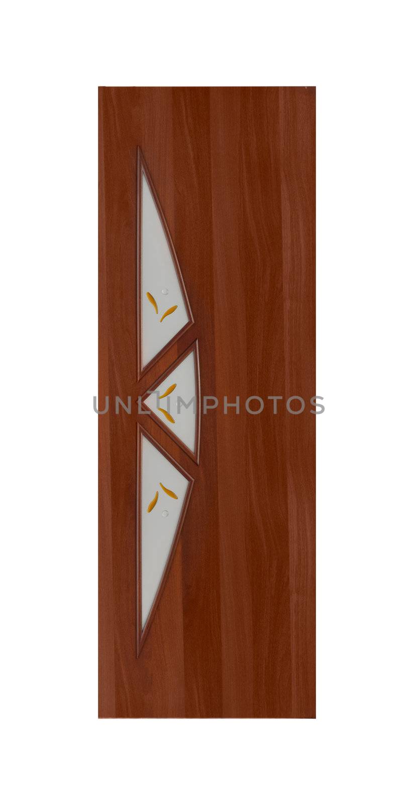 Common house interior door isolated on white background