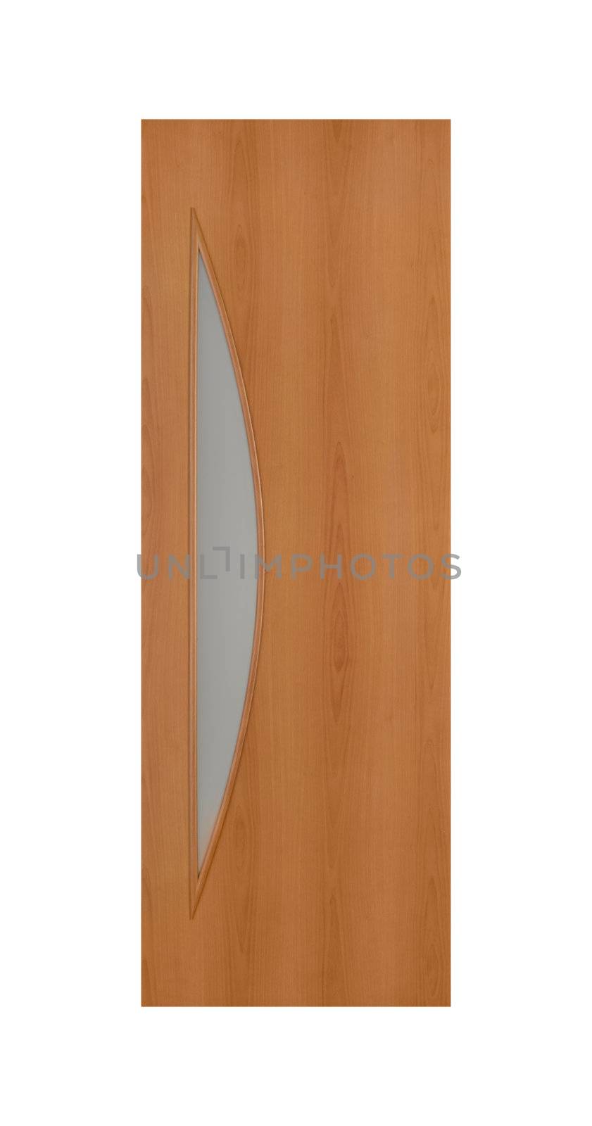 Common house interior door isolated on white background