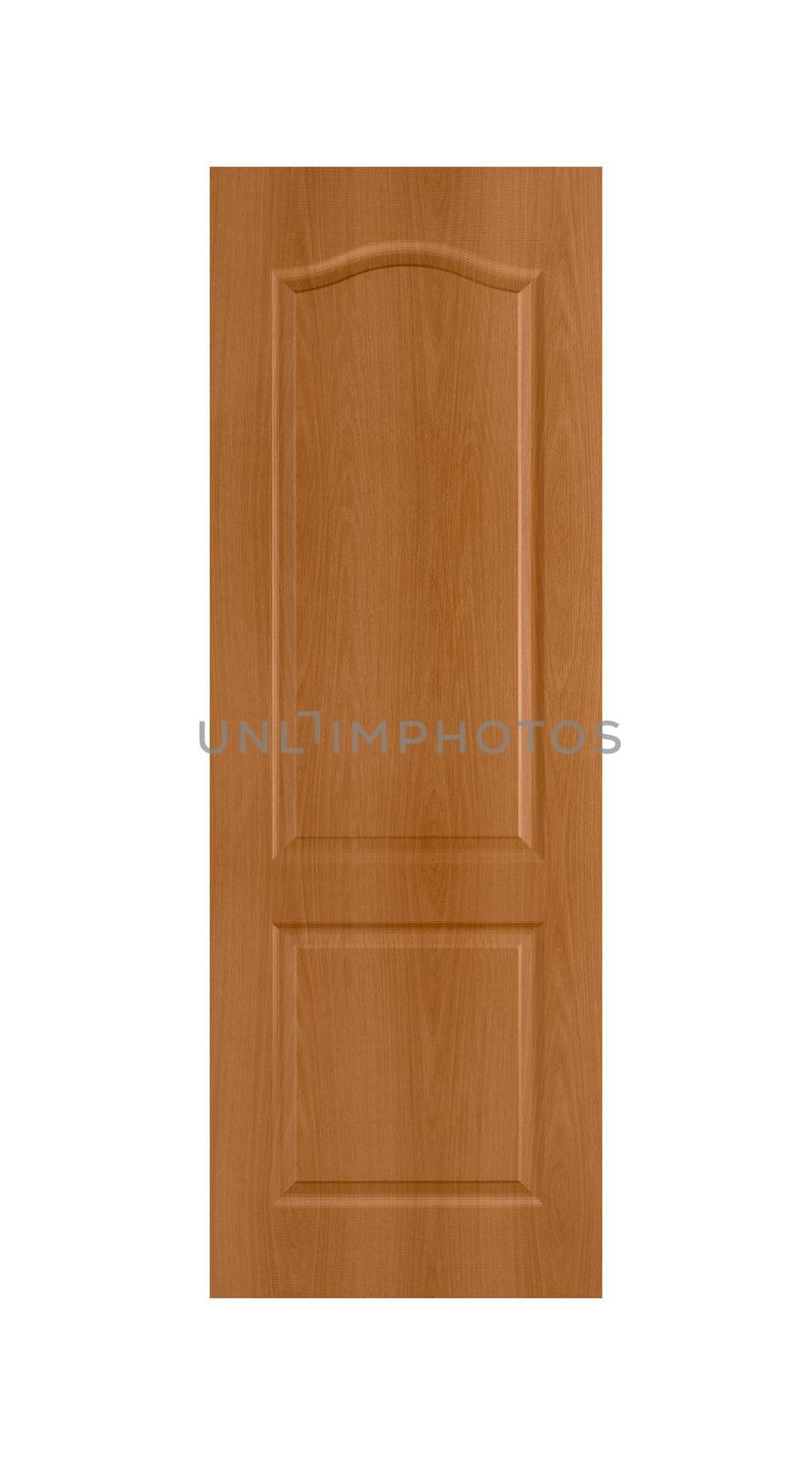 Common house interior door isolated on white background