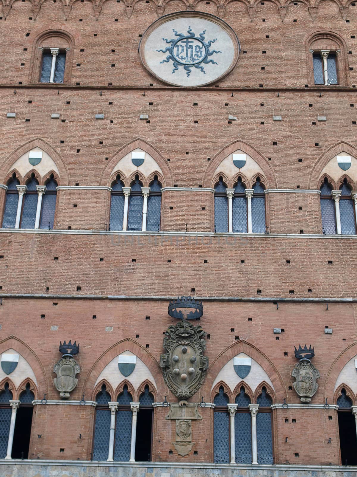 Siena - Gothic Palazzo Pubblico facade