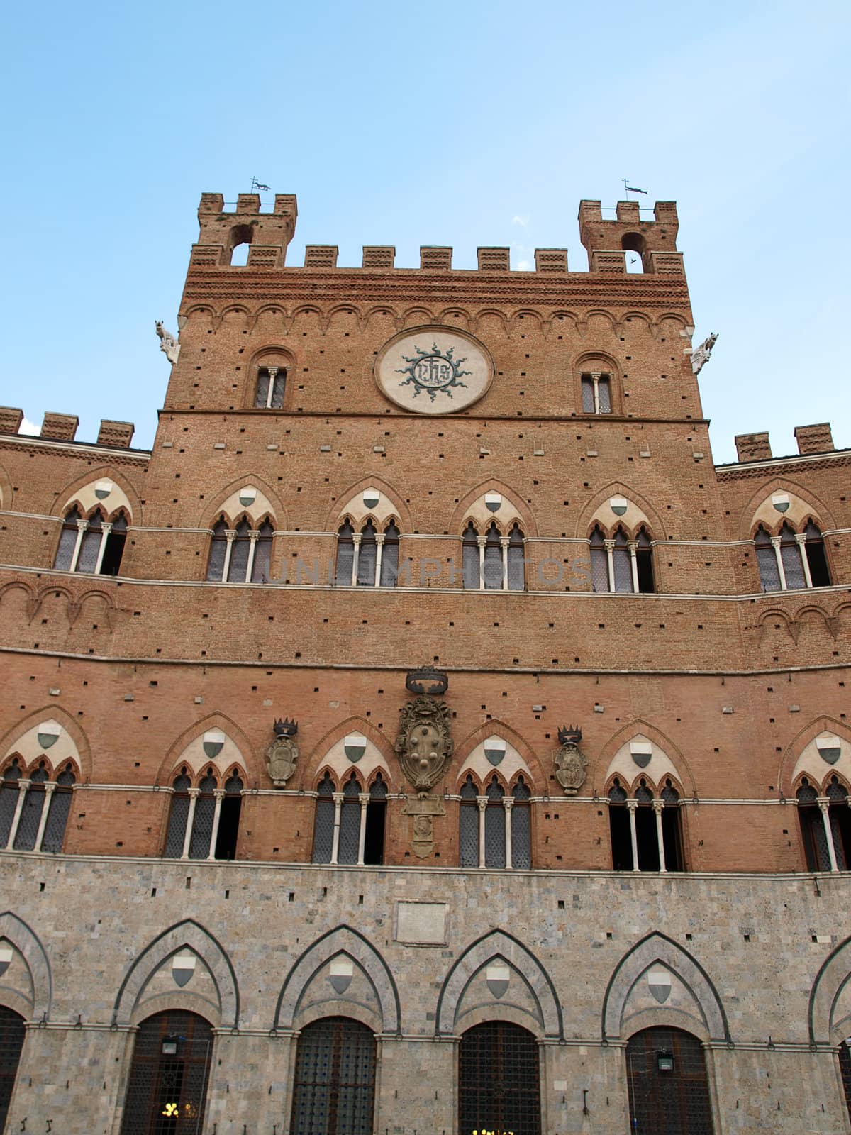 Siena - Gothic Palazzo Pubblico facade