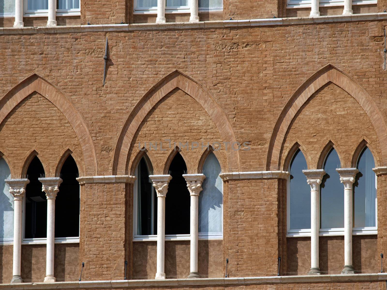 Beautiful Gothic windows in Italy