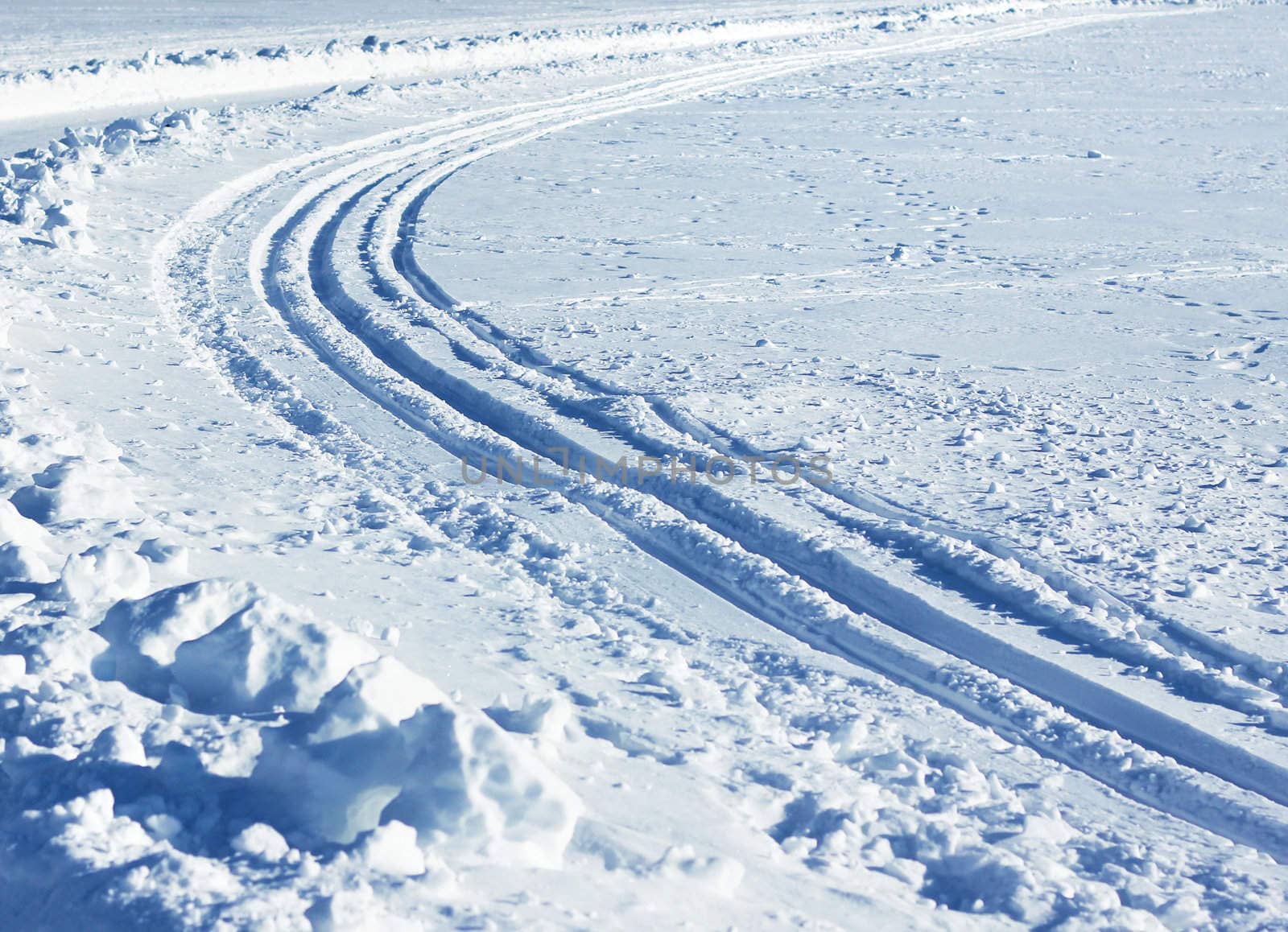 Nordic skiing tracks by anterovium