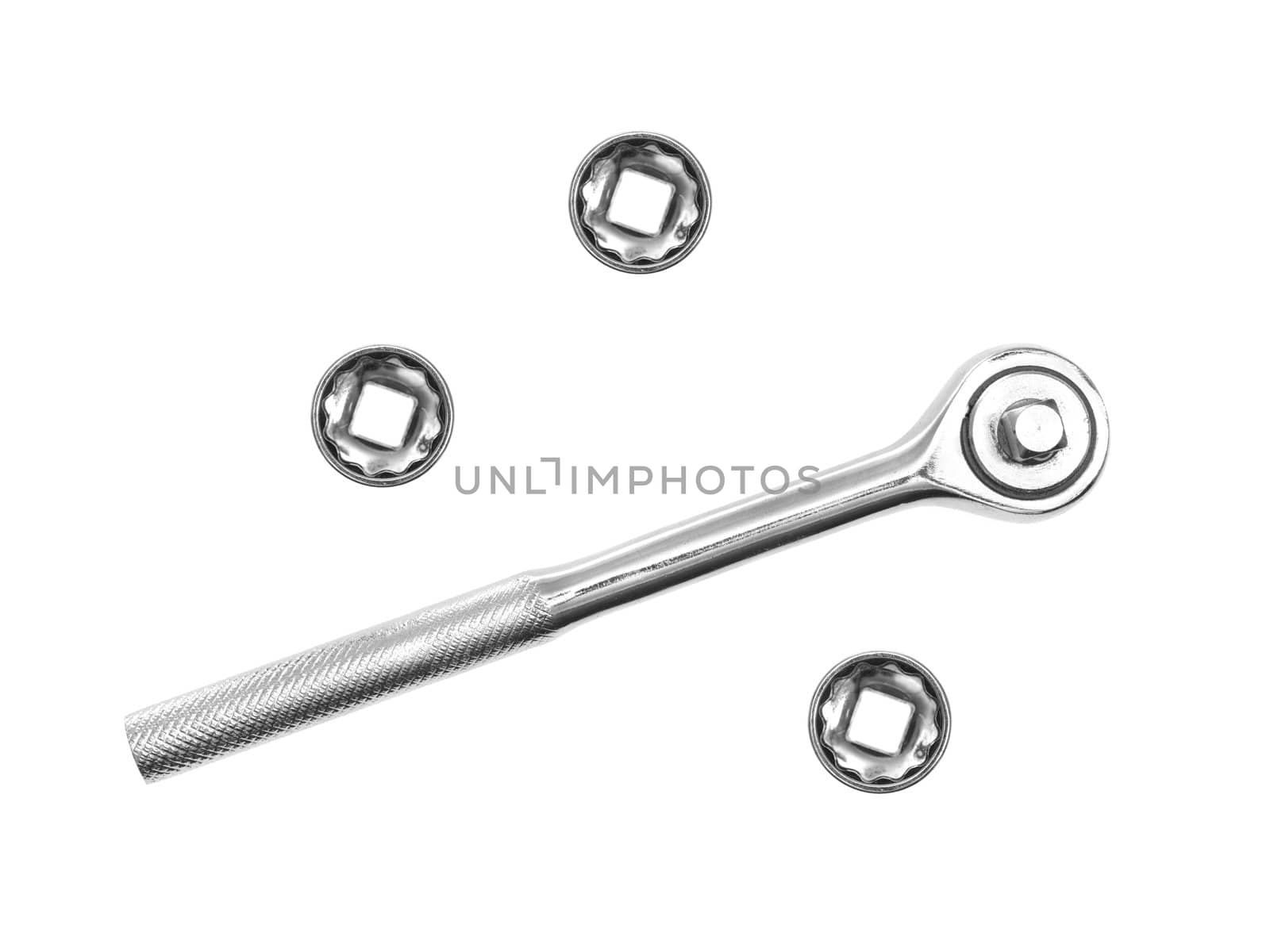 Tools isolated against a white background