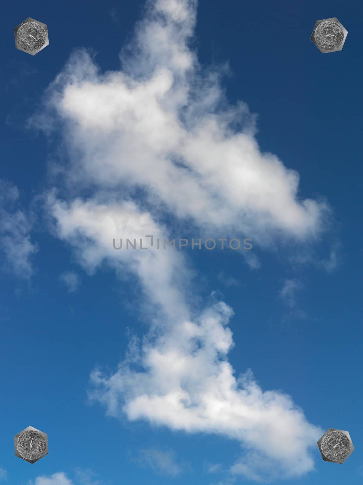 A morning shot of a cloudy blue sky