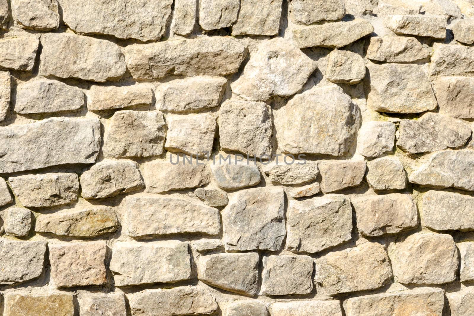 Texture of a wall of crushed stone and masonry by velislava