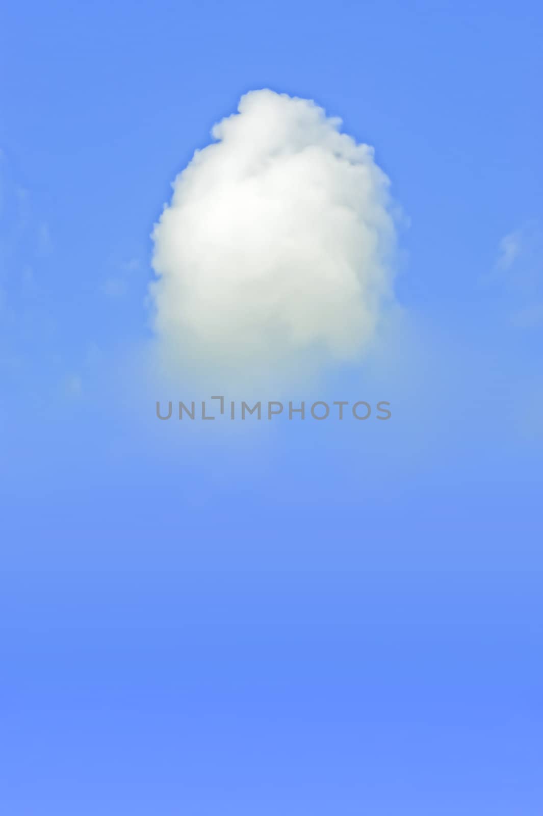 The beautiful white clouds and blue sky