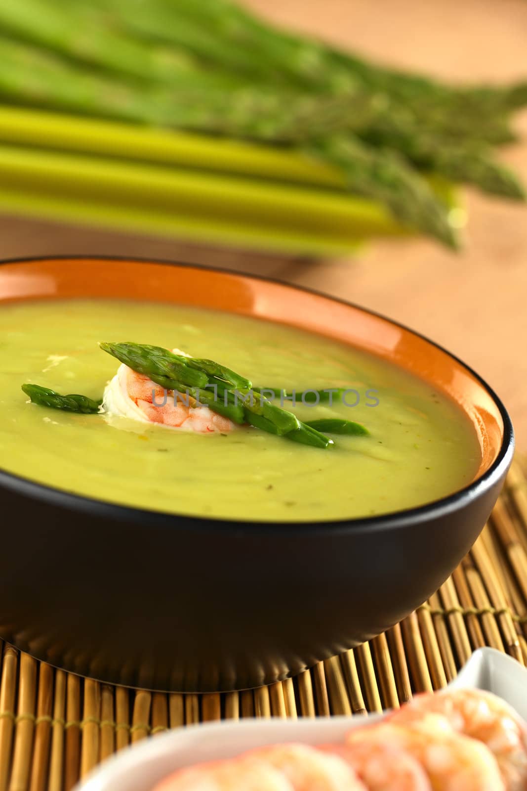 Cream of Asparagus with Shrimp by ildi