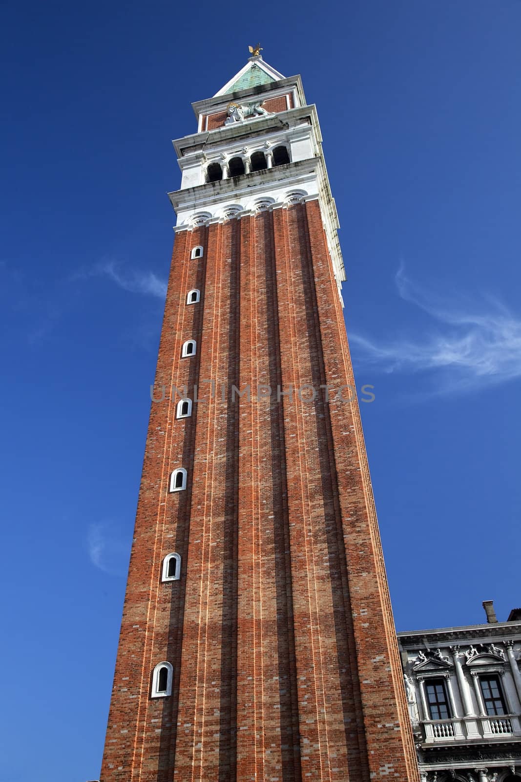 The Campanile Bell Tower Tall Close Up Venice Italy by bill_perry