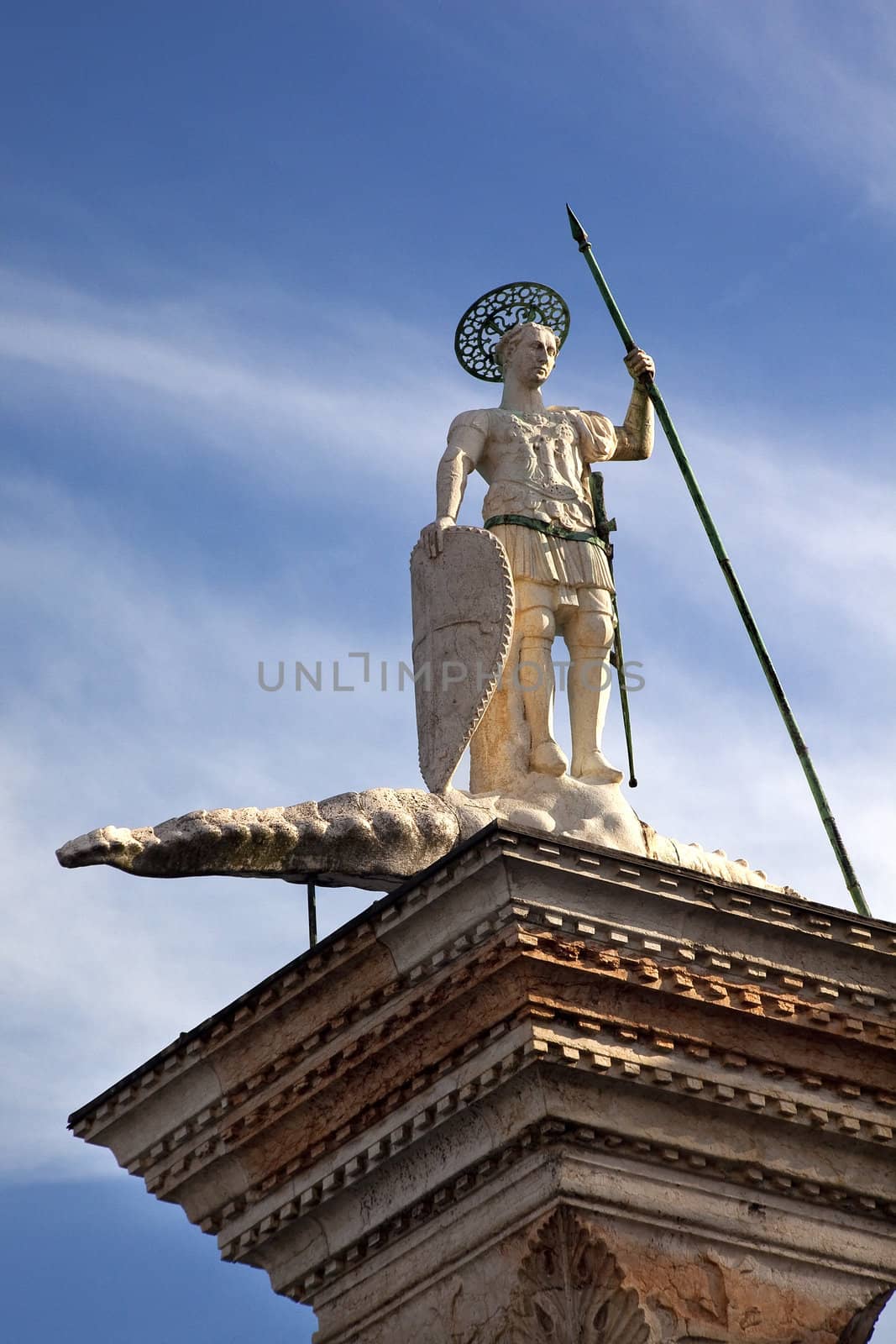 Saint Theodore Column Venice Italy by bill_perry