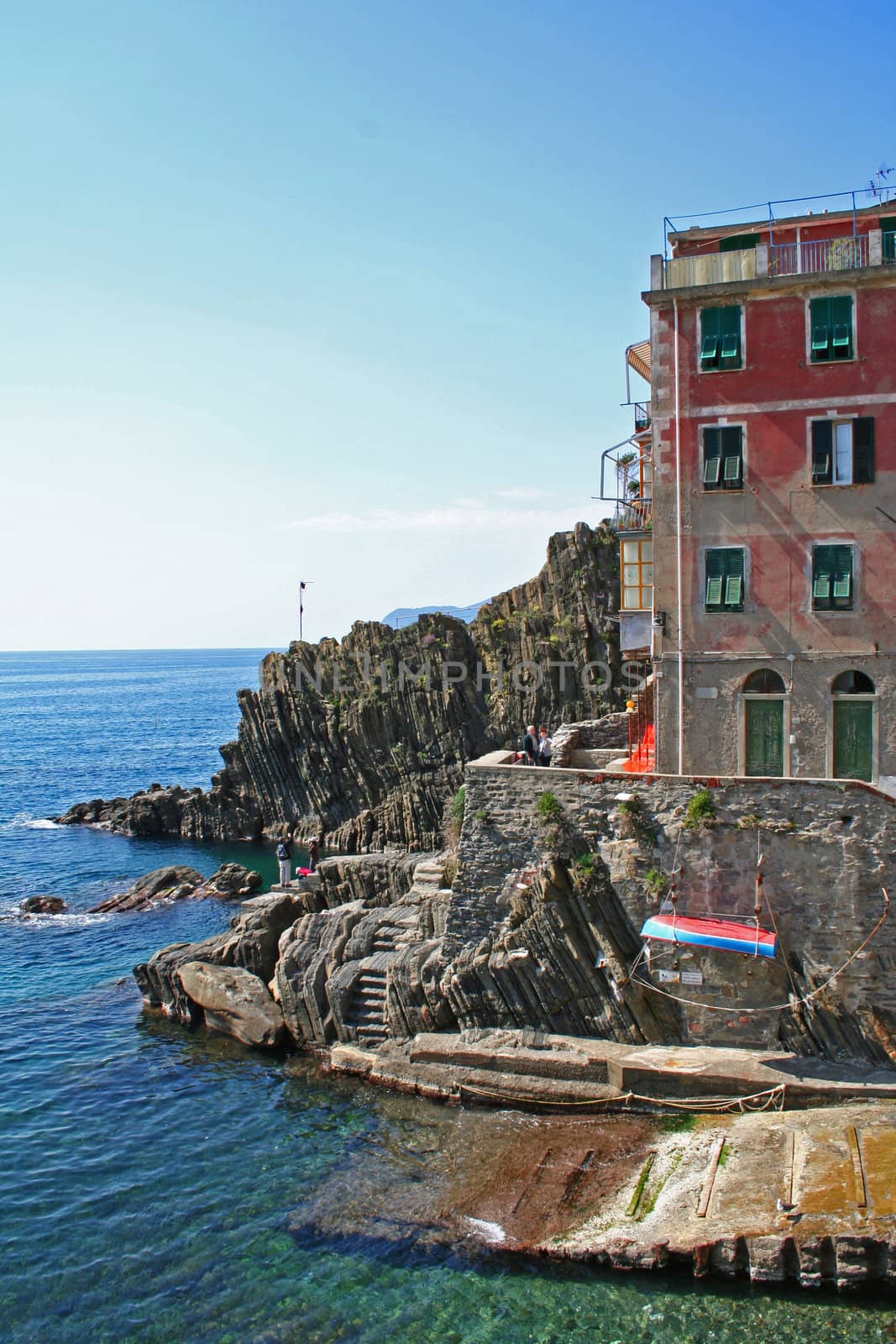 Italy. Cinque Terre. Riomaggiore village 