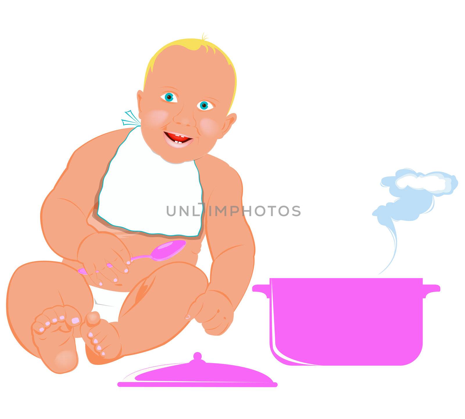 Healthy nutrition food for baby by sergey150770SV