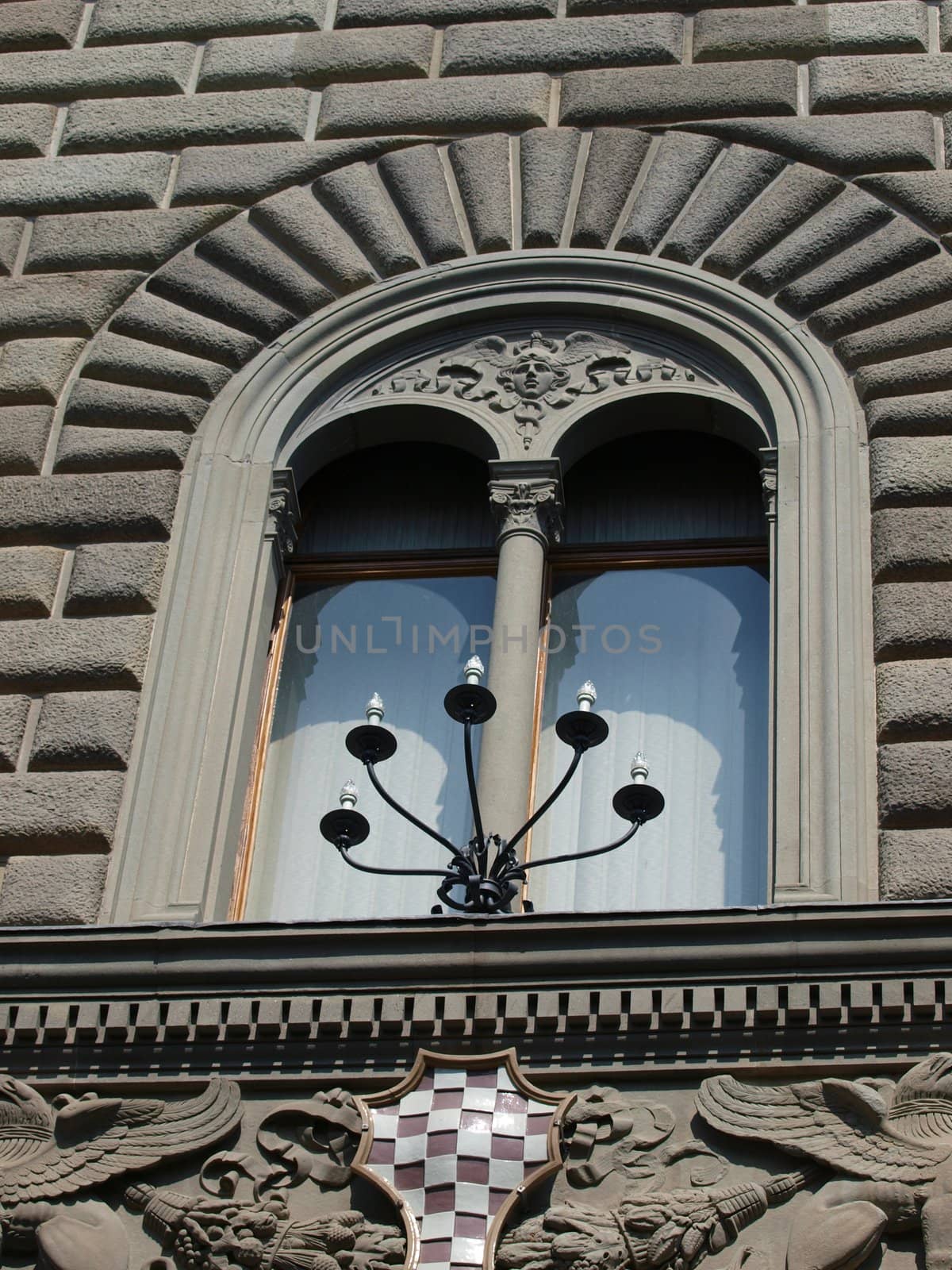 An old and ancient beautiful window