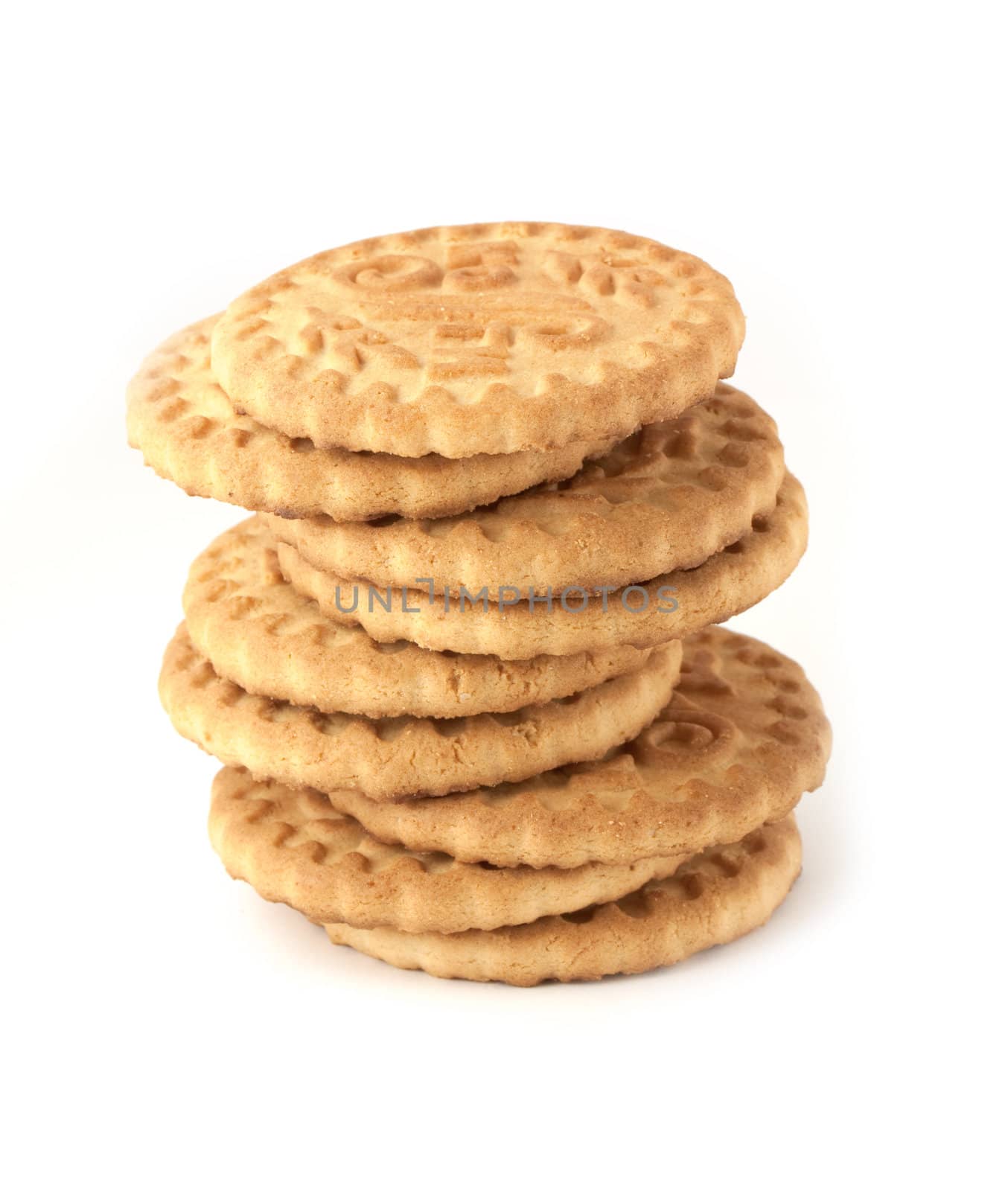 Cookies isolated on white background.