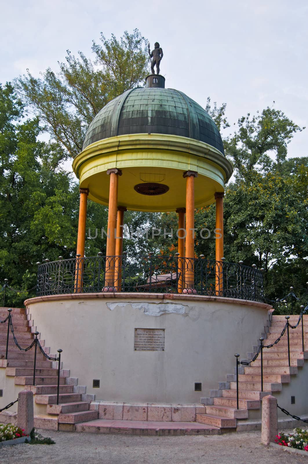 old Music well on the Margaret island in Budapest