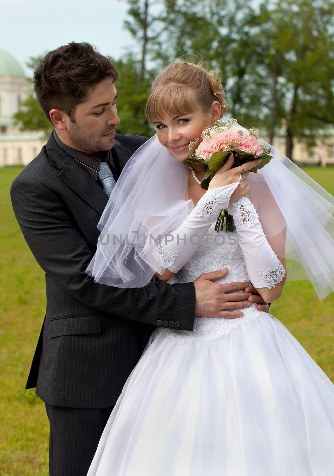 wedding in the territory of a palace of Menshikov