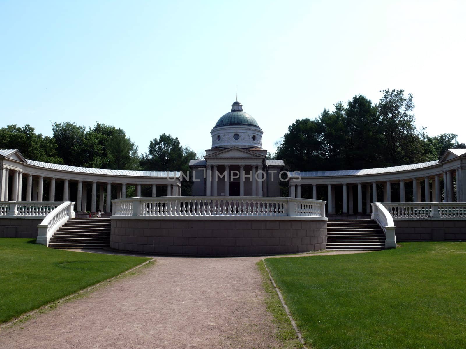 burial vault of prince Yussupov in Arkhangelskoye Estate. Moscow by Stoyanov