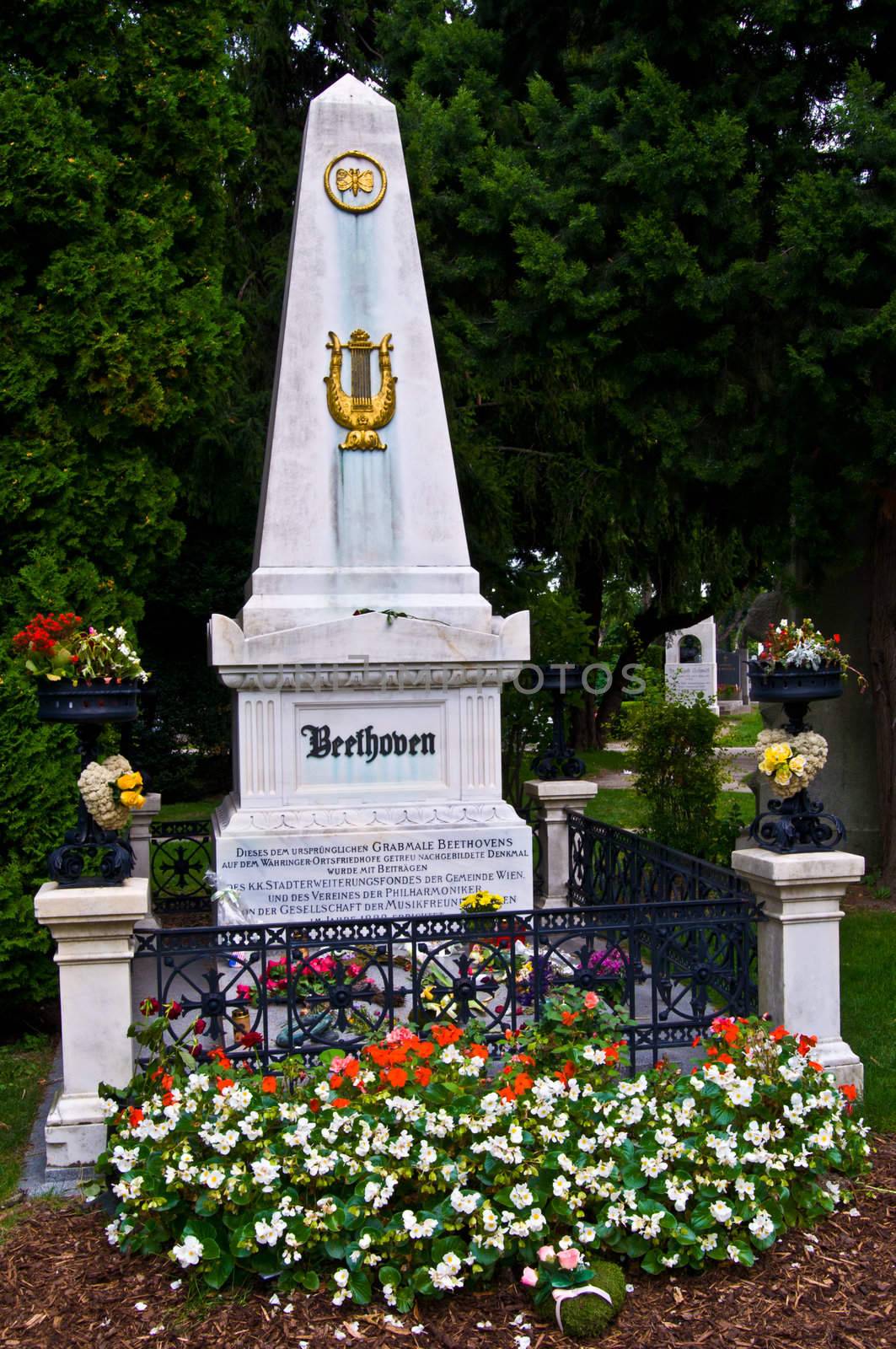 Beethoven's grave on the viennese central cemetery